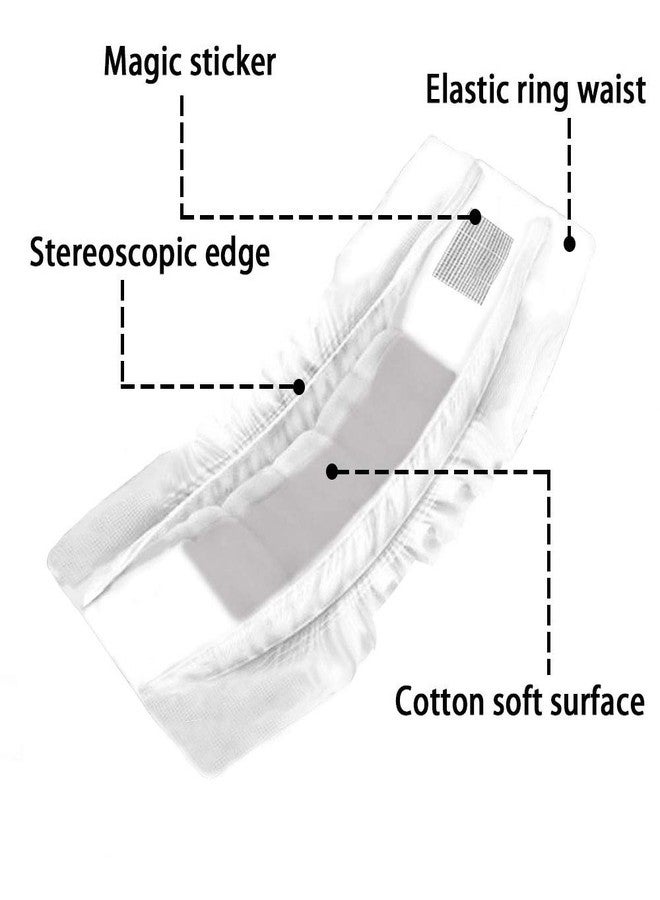 دونو حفاضات دونو للكلاب للاستخدام مرة واحدة، حفاضات للجراء، مناسبة للاستخدام الداخلي والخارجي، وسفر الحيوانات الأليفة، تمتص الروائح الكريهة وتزيل رائحة البول بتقنية الكربون، 26 قطعة - Image 3